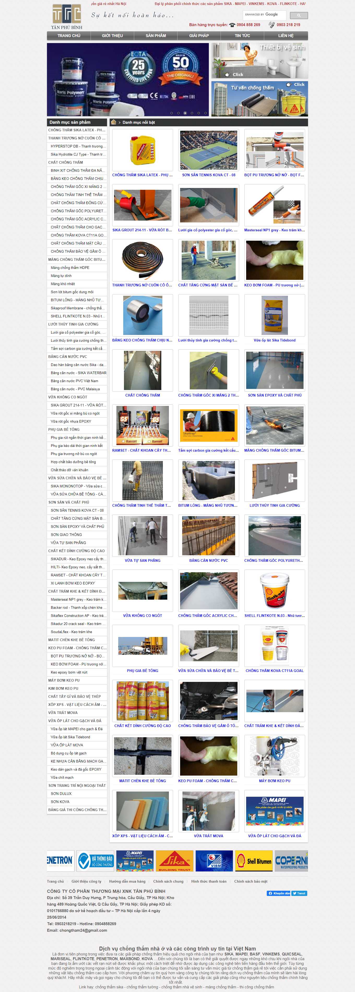 [nipponpaint] Thiết kế Website Web chống thấm - chongthamhanoivn