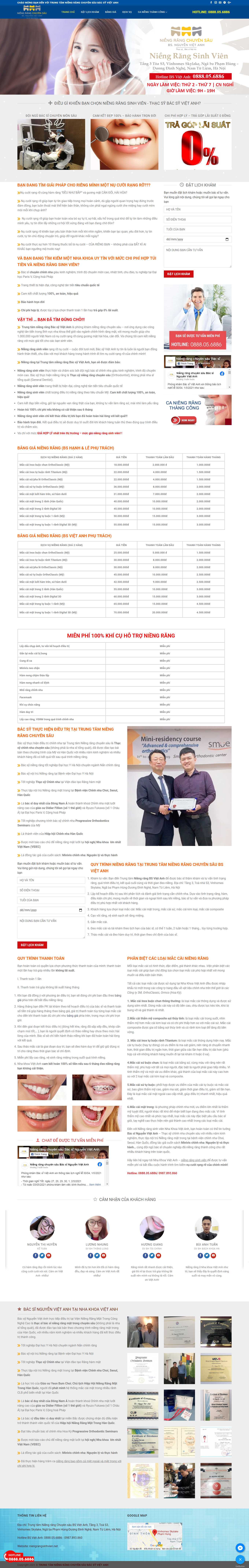 [nhakhoaparis] Thiết kế Website Web phòng khám nha khoa - niengrangsinhviennet
