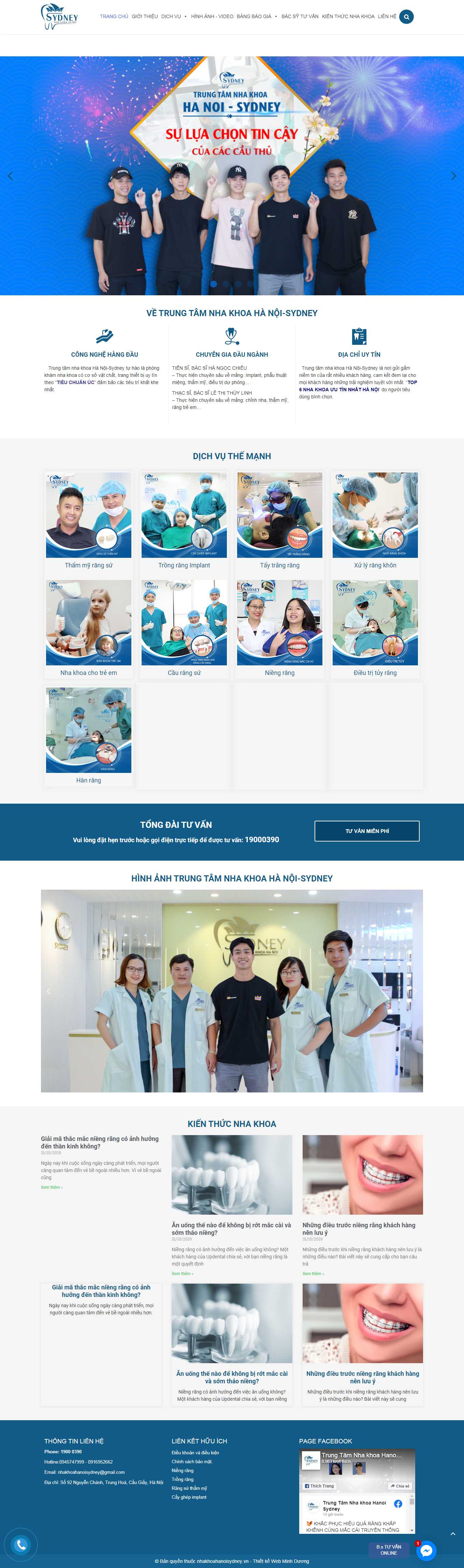 [nhakhoaparis] Thiết kế Website Web phòng khám nha khoa - nhakhoahanoisydneyvn