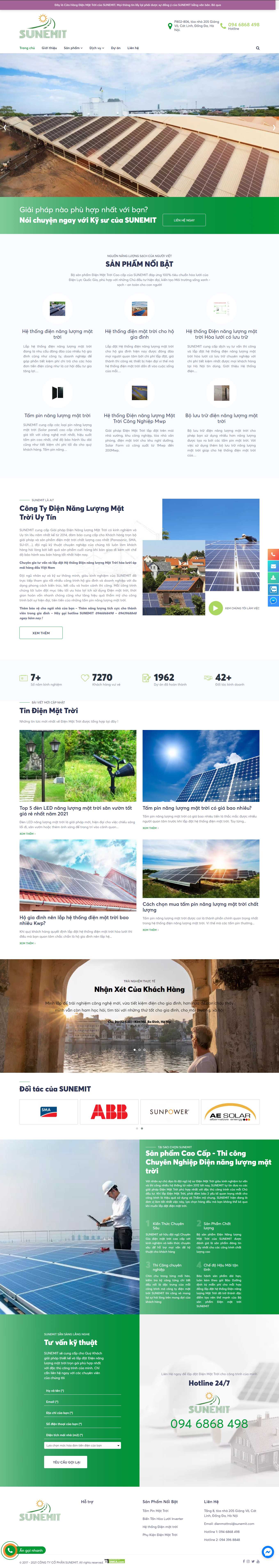 [daithanhgroup] Thiết kế Website Web bán máy năng lượng mặt trời - sunemitcom