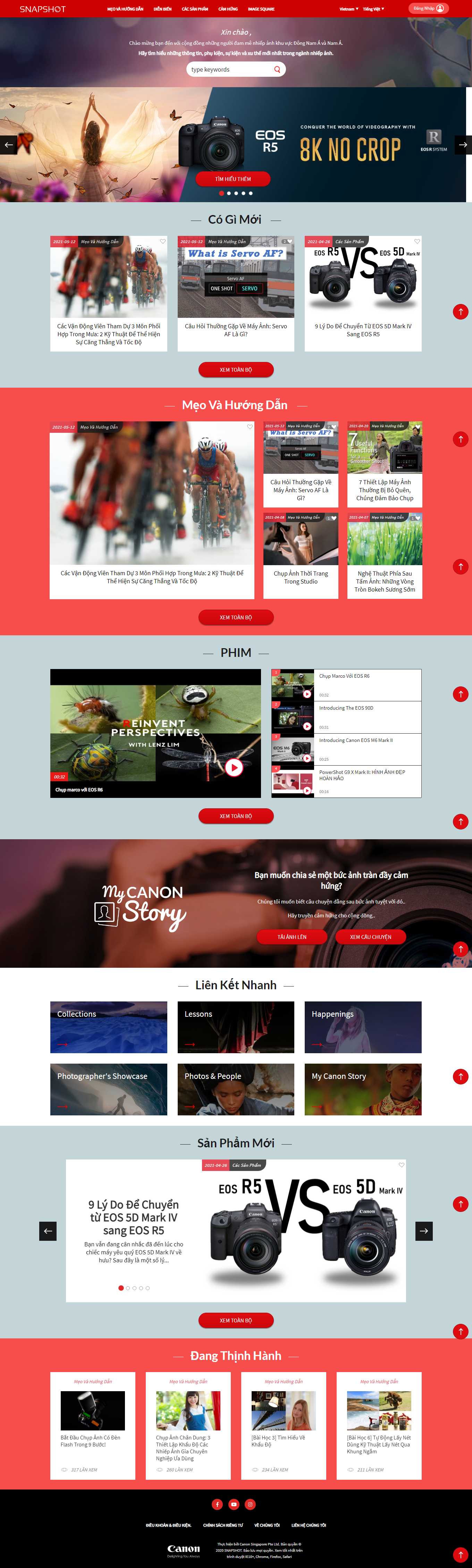[binhminhdigital] Thiết kế Website Web bán máy ảnh - snapshotcanon-asiacom