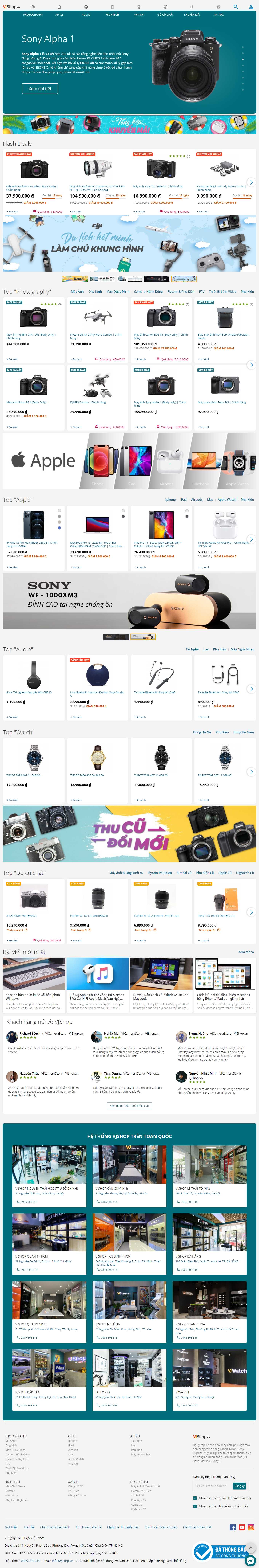 [binhminhdigital] Thiết kế Website Web bán máy ảnh - vjshopvn