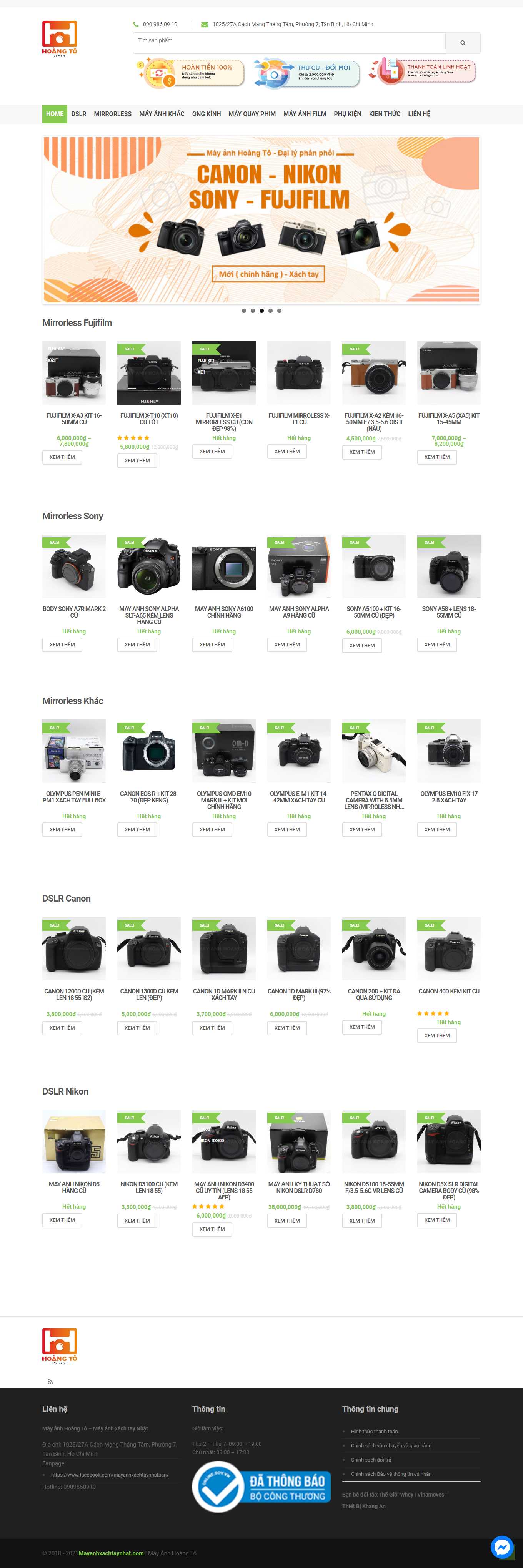 [binhminhdigital] Thiết kế Website Web bán máy ảnh - mayanhxachtaynhatcom