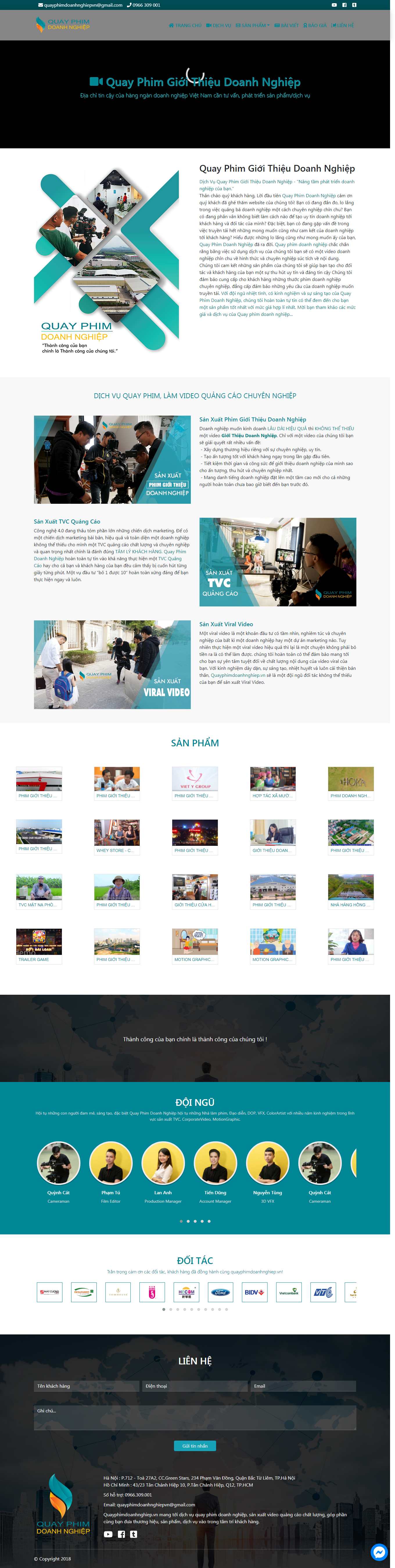 [windymedia] Thiết kế Website Web dịch vụ quay phim chụp hình - quayphimdoanhnghiepvn