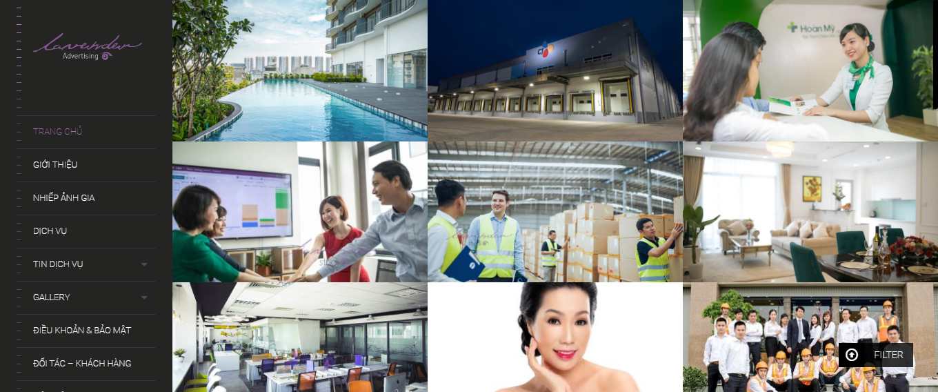 [windymedia] Thiết kế Website Web dịch vụ quay phim chụp hình - lavenderstudiocomvn