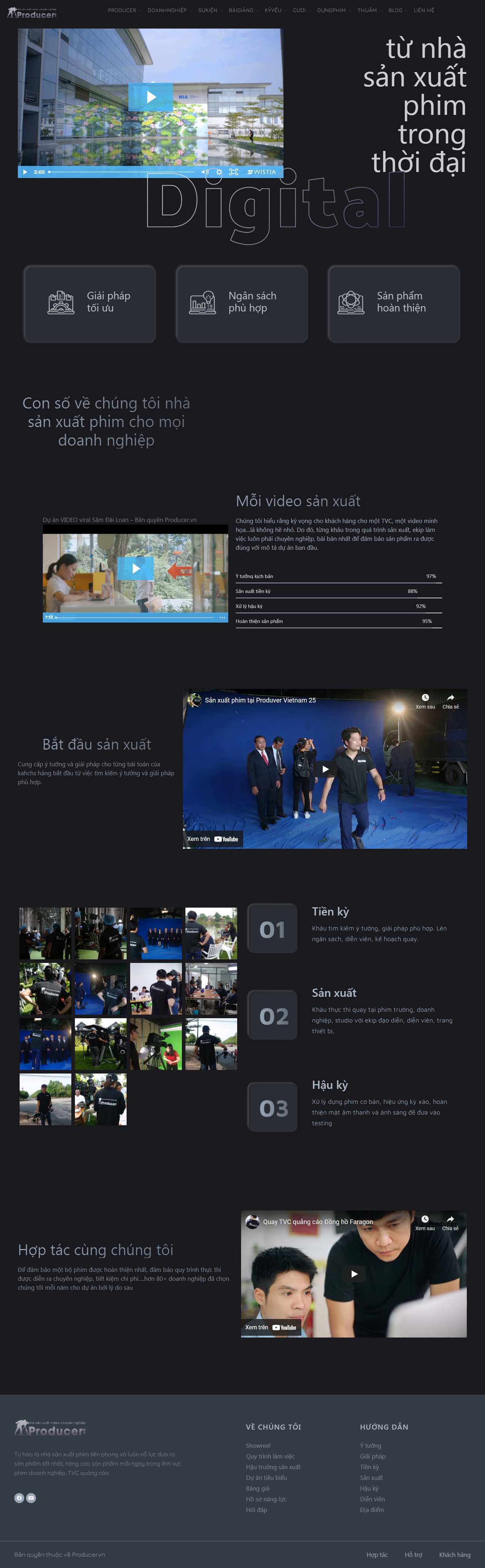 [windymedia] Thiết kế Website Web dịch vụ quay phim chụp hình - producervn