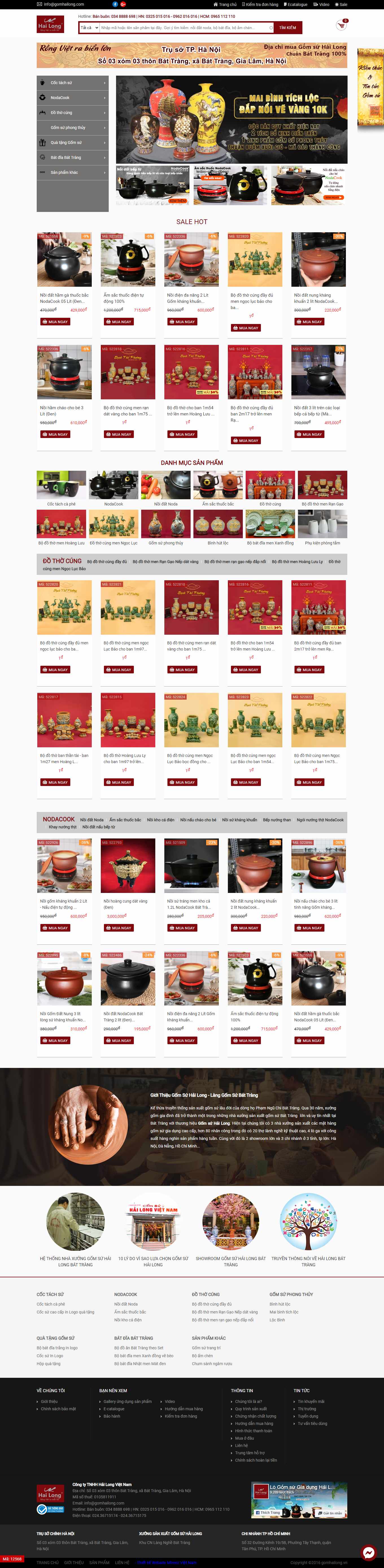 [khonggiantho] Thiết kế Website Web bán đồ thờ cúng - gomhailongvn