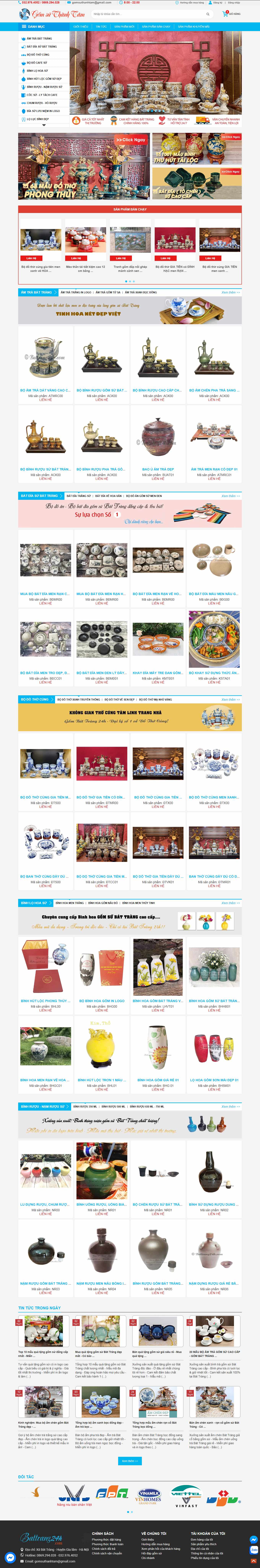 [khonggiantho] Thiết kế Website Web bán đồ thờ cúng - battrang24hcom