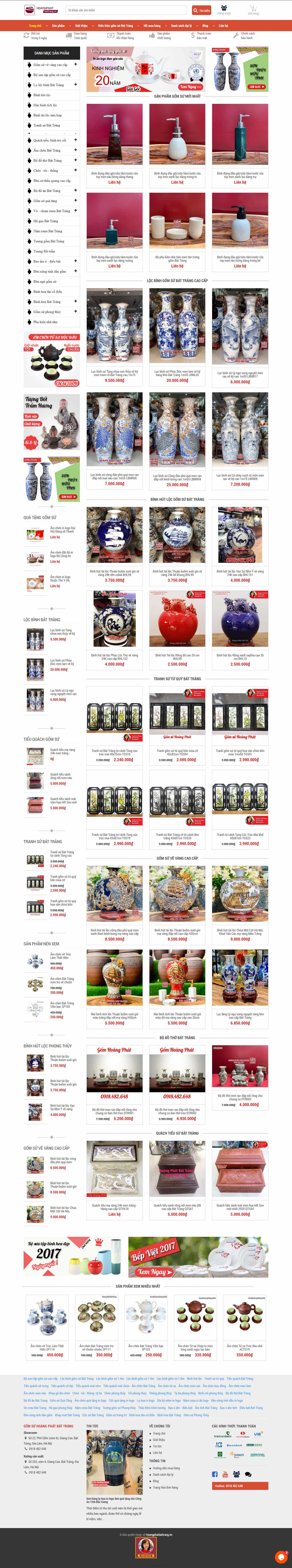 [khonggiantho] Thiết kế Website Web bán đồ thờ cúng - hoangphatbattrangvn