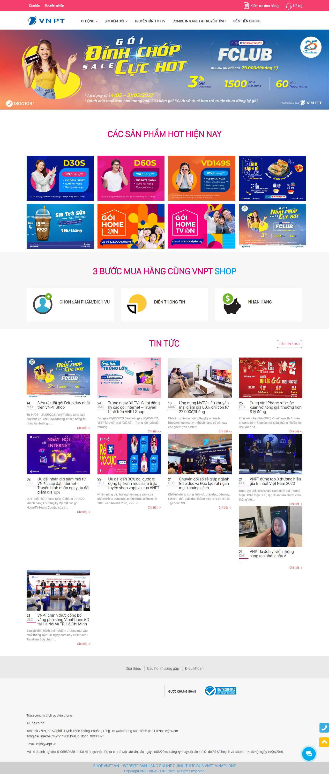 [khosim] Thiết kế Website Web bán sim thẻ - shopvnptvn