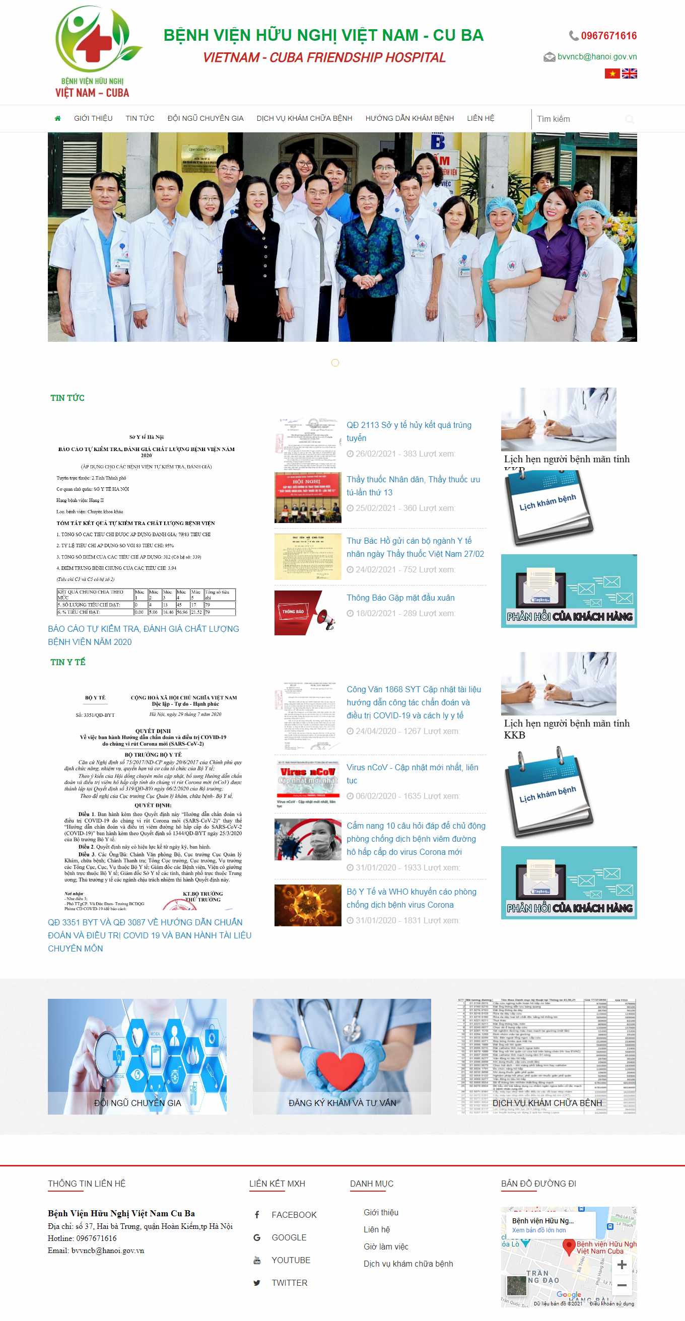 [khamtaimuihongnhi] Thiết kế Website Web phòng khám tai mũi họng - vietnamcubavn