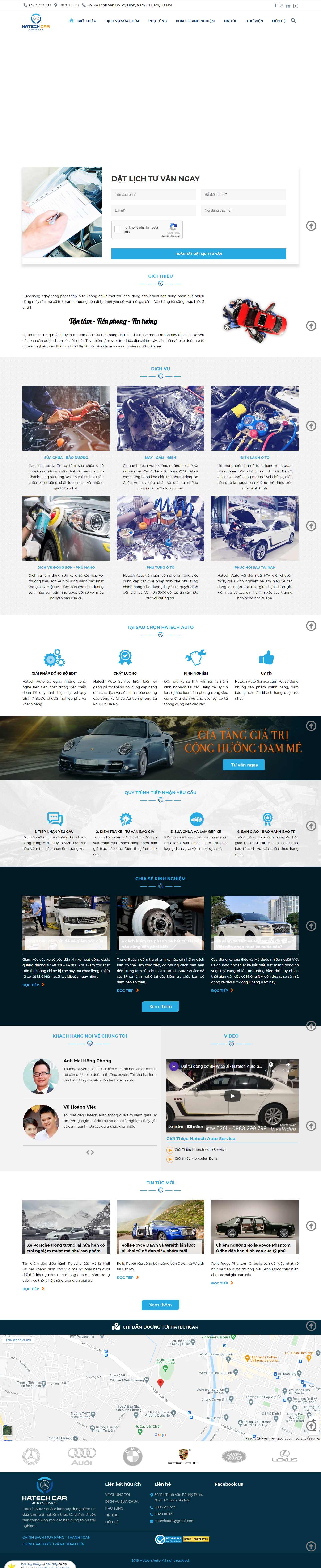 [hyundai-hadong3s] Thiết kế Website Web showroom sửa chữa ô tô, xe máy - hatechcarvn