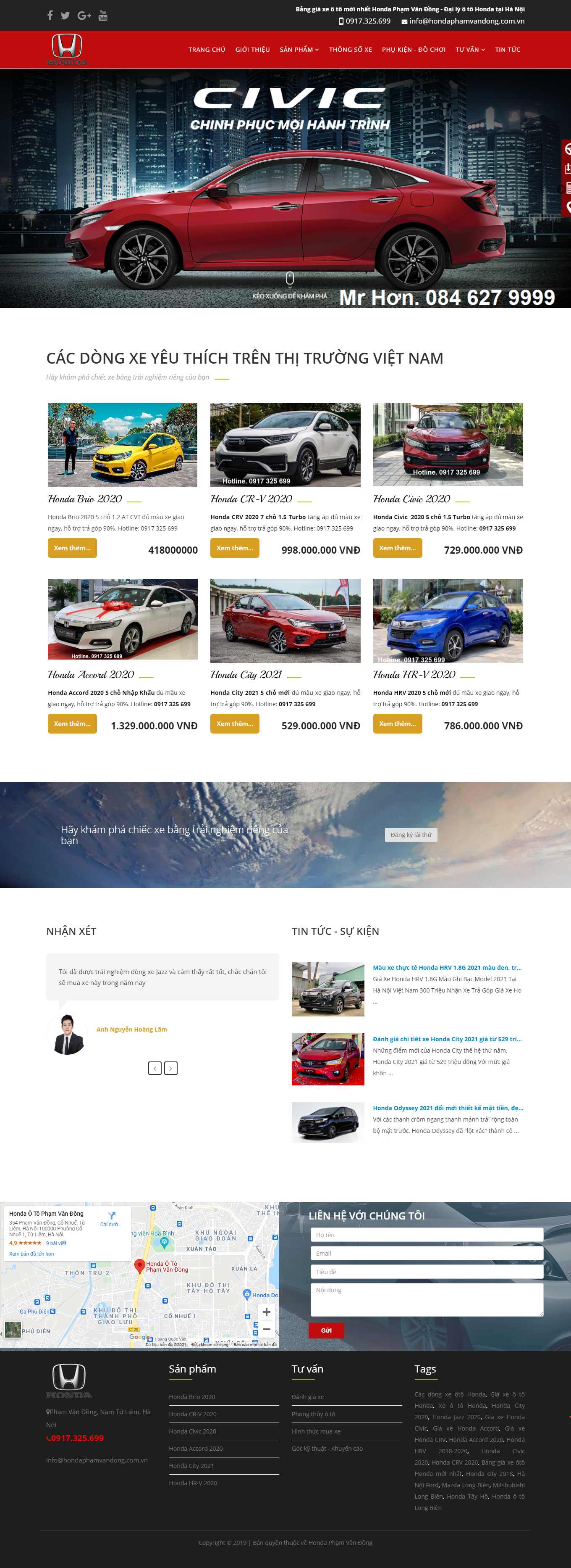 [hyundai-hadong3s] Thiết kế Website Web showroom sửa chữa ô tô, xe máy - hondaphamvandongcomvn