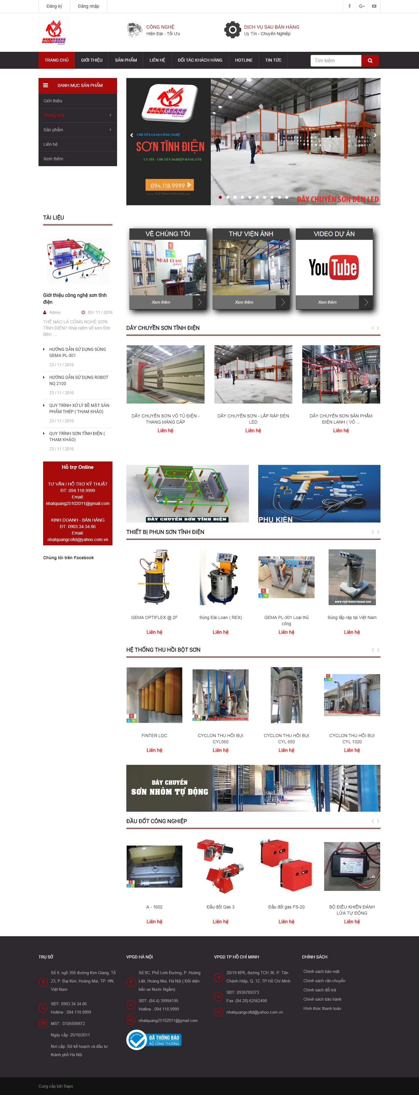 [sonhiepthanh] Thiết kế Website Web bán sơn nước, sơn tĩnh điện - thietbinhatquangcom