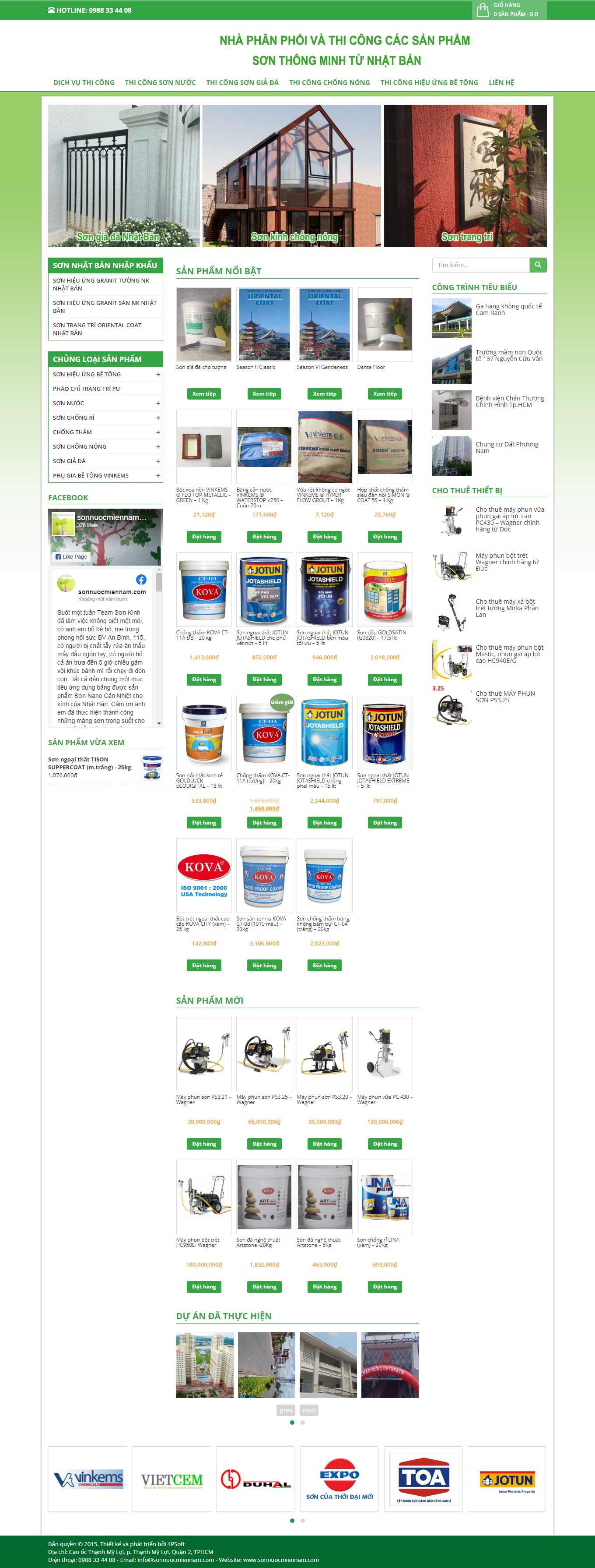 [sonhiepthanh] Thiết kế Website Web bán sơn nước, sơn tĩnh điện - sonnuocmiennamcom