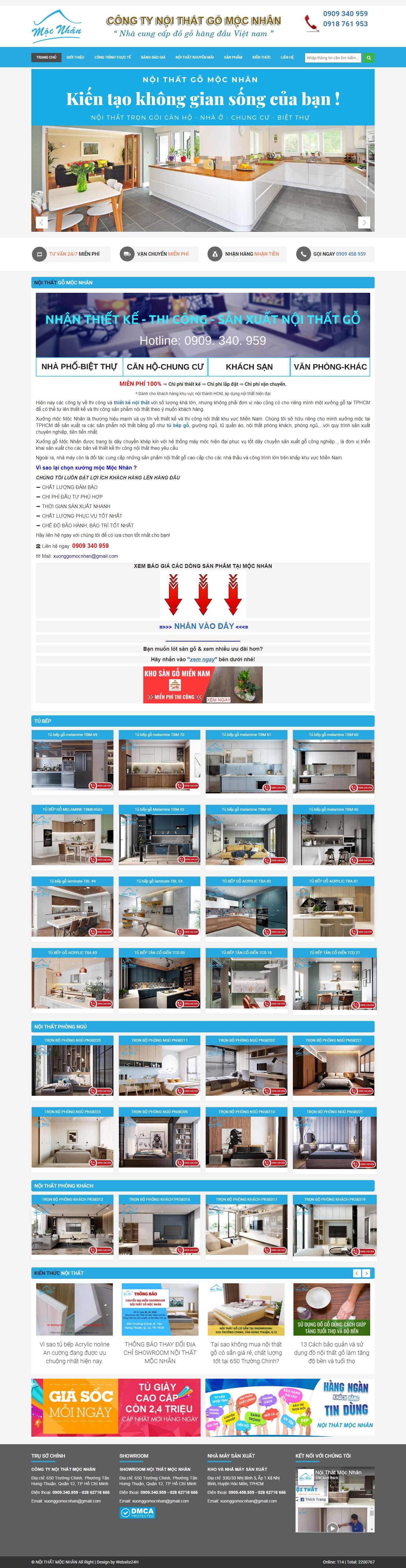 [dogovanha] Thiết kế Website Web xưởng gỗ - xuongmocmiennamcom