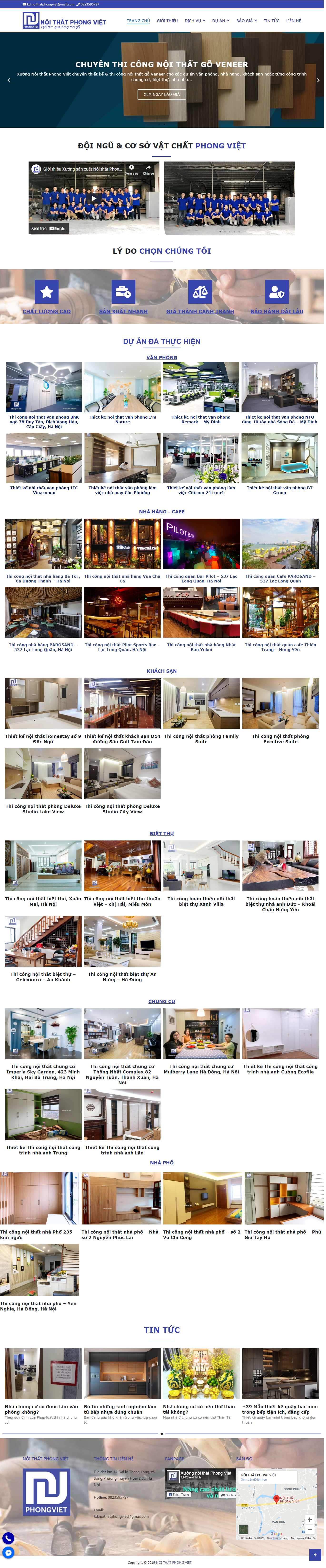 [dogovanha] Thiết kế Website Web xưởng gỗ - phongvietinfo