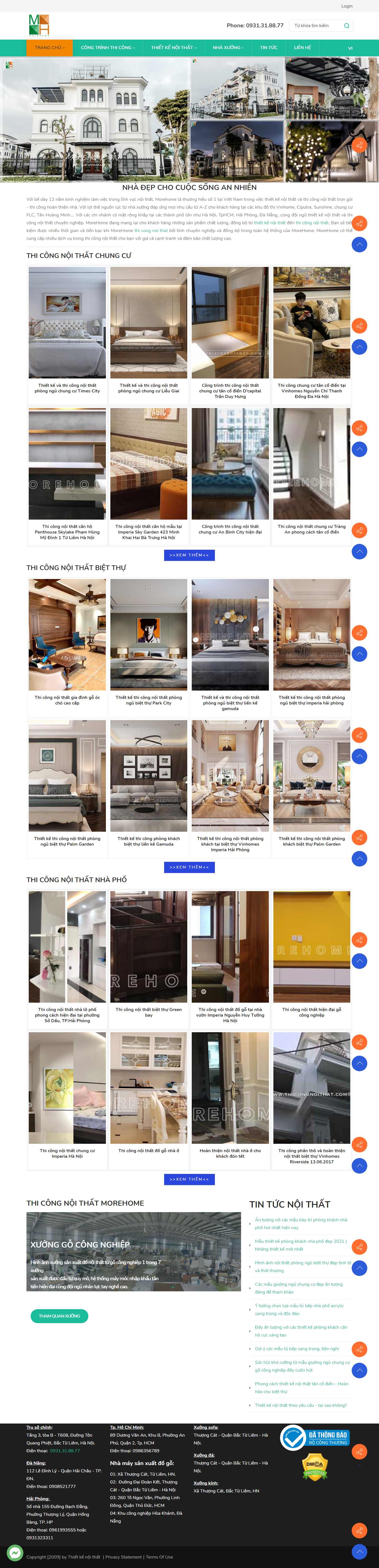[dogovanha] Thiết kế Website Web xưởng gỗ - thicongnoithatvn