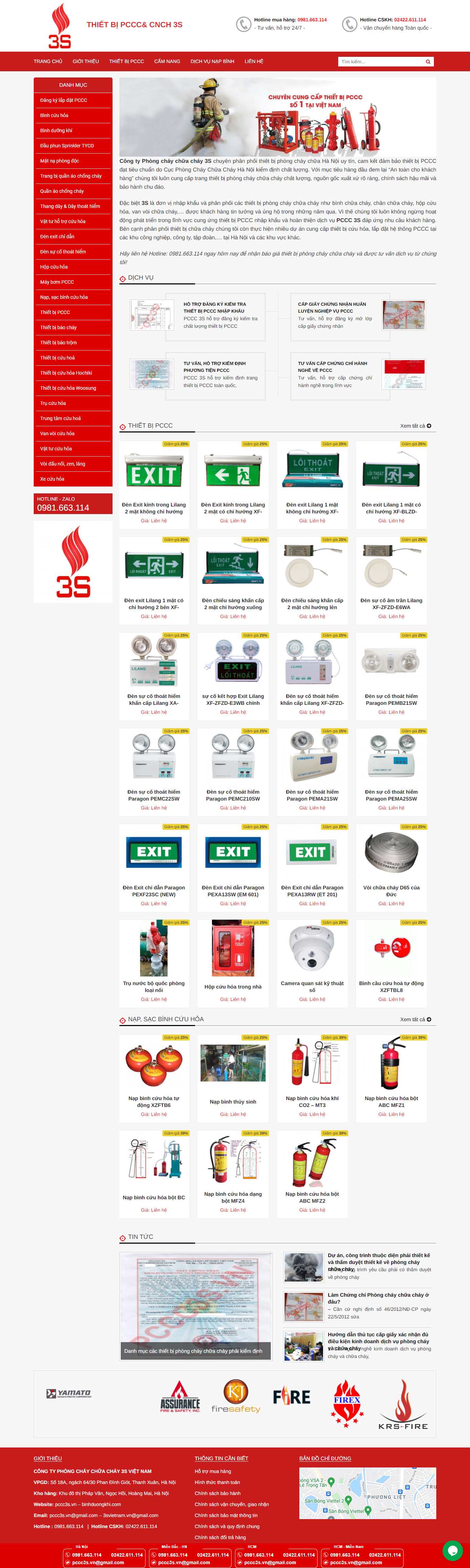 [pcccdhtvietnam] Thiết kế Website Web phòng cháy, chữa cháy - pccc3svn