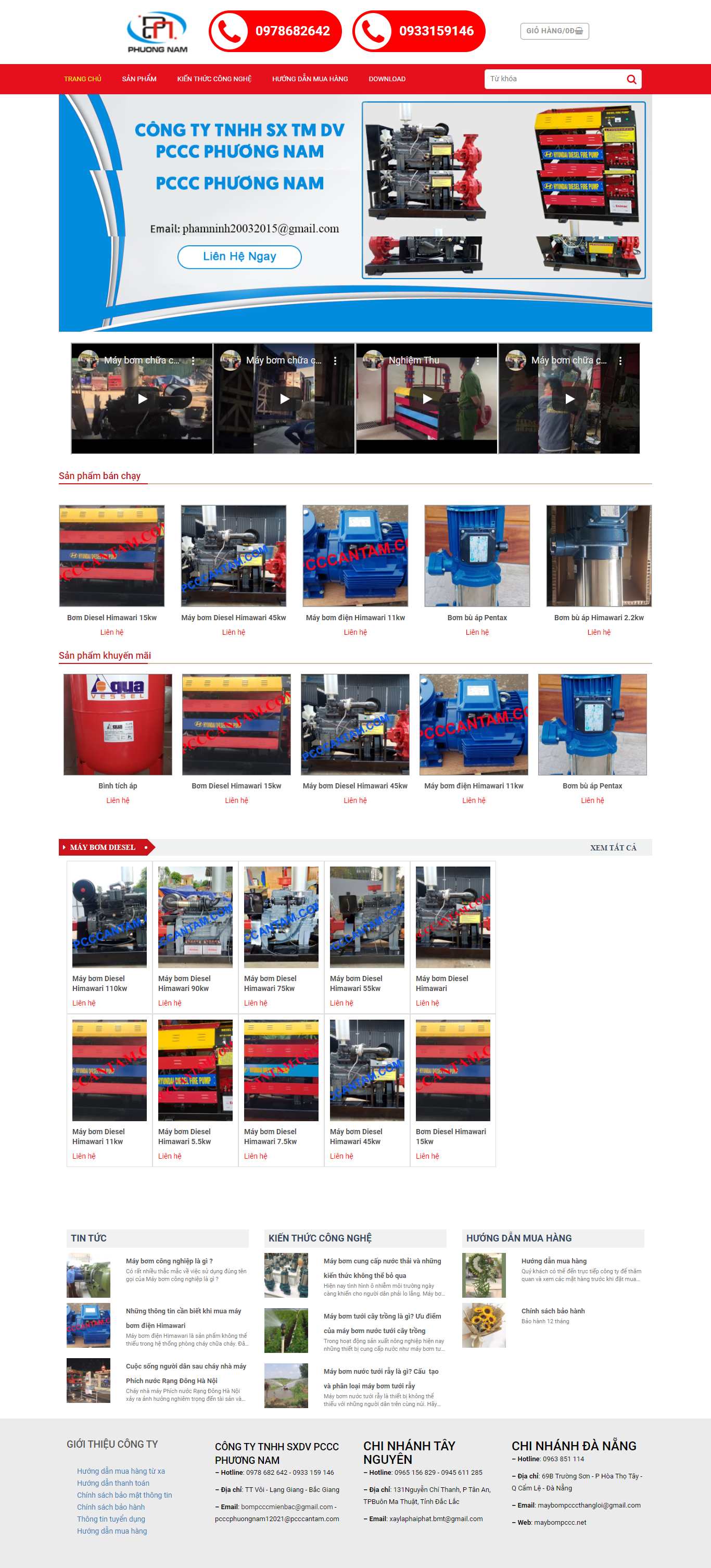 [pcccdhtvietnam] Thiết kế Website Web phòng cháy, chữa cháy - pcccantamcom