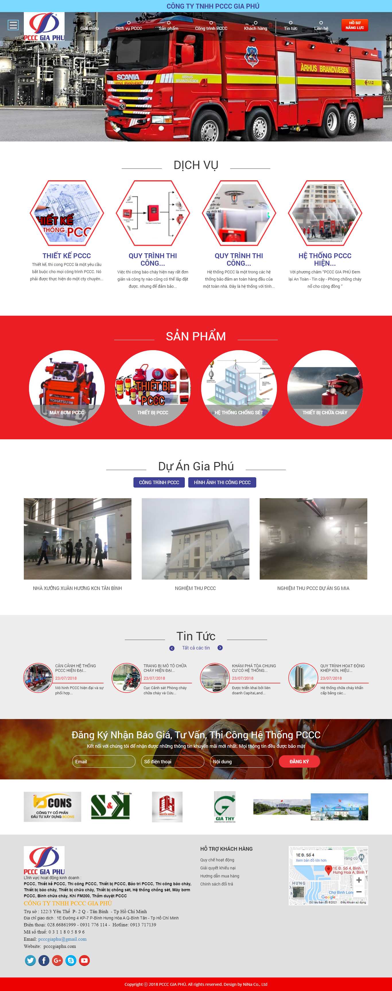 [pcccdhtvietnam] Thiết kế Website Web phòng cháy, chữa cháy - pcccgiaphucom