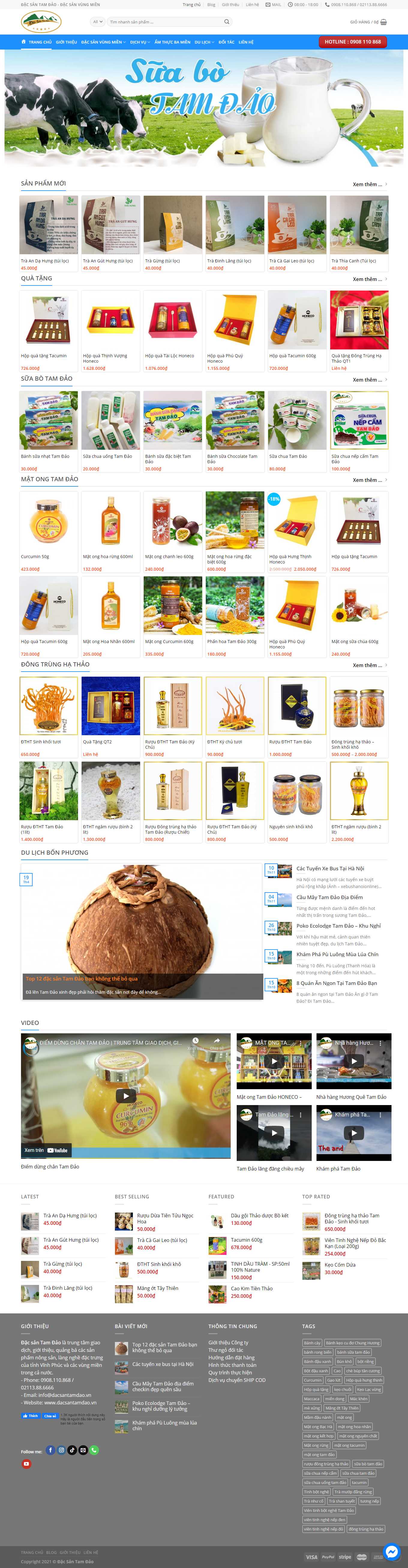 [dacsan3mien] Thiết kế Website Web bán bánh cáy - dacsantamdaovn