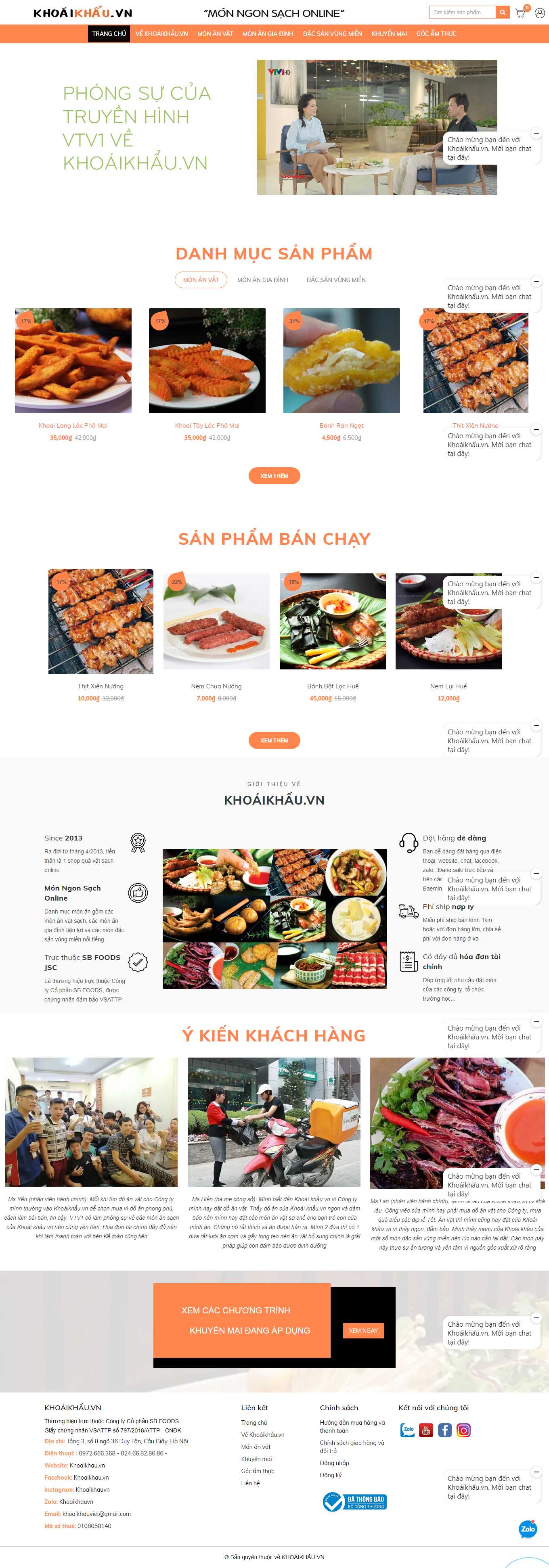 [dacsan3mien] Thiết kế Website Web bán bánh cáy - khoaikhauvn