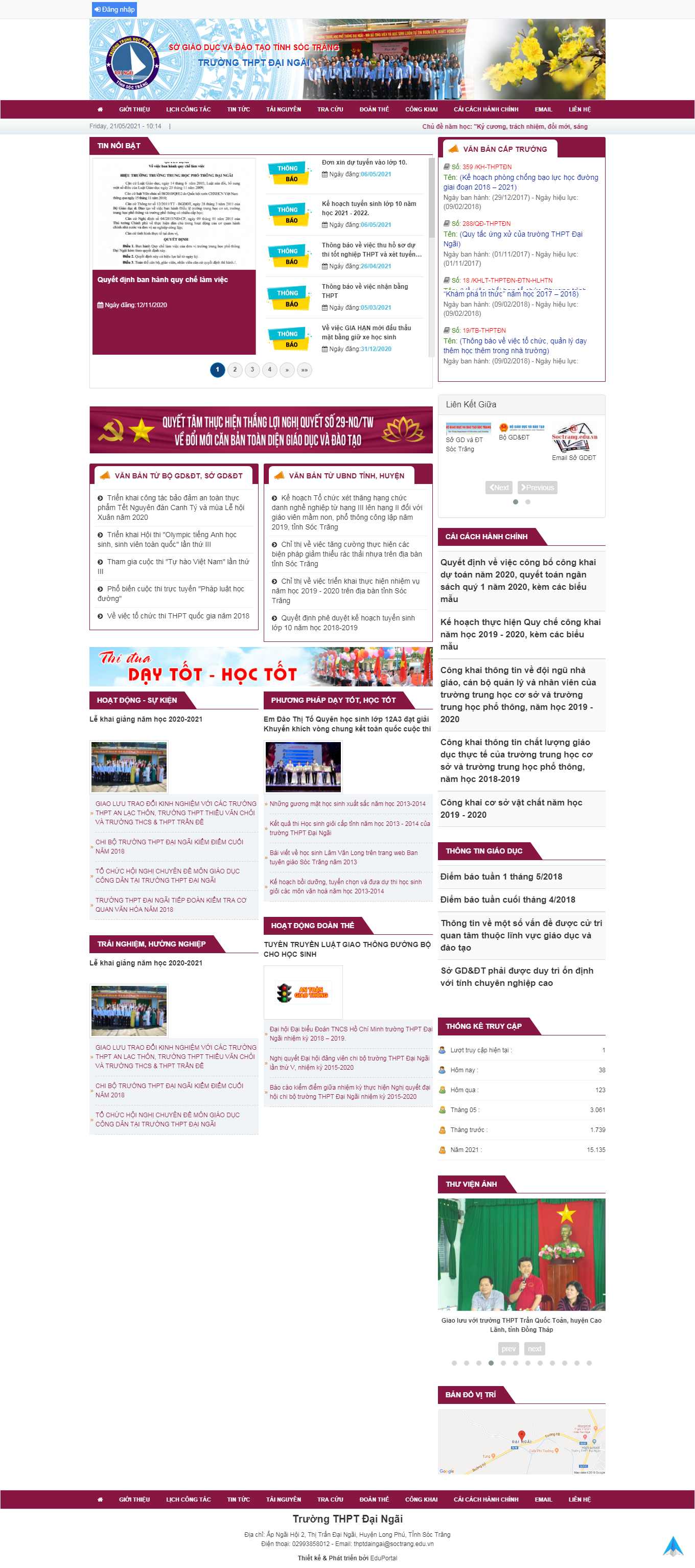 [thptnguyentrai-badinh] Thiết kế Website Web trung học phổ thông - daingaieduvn