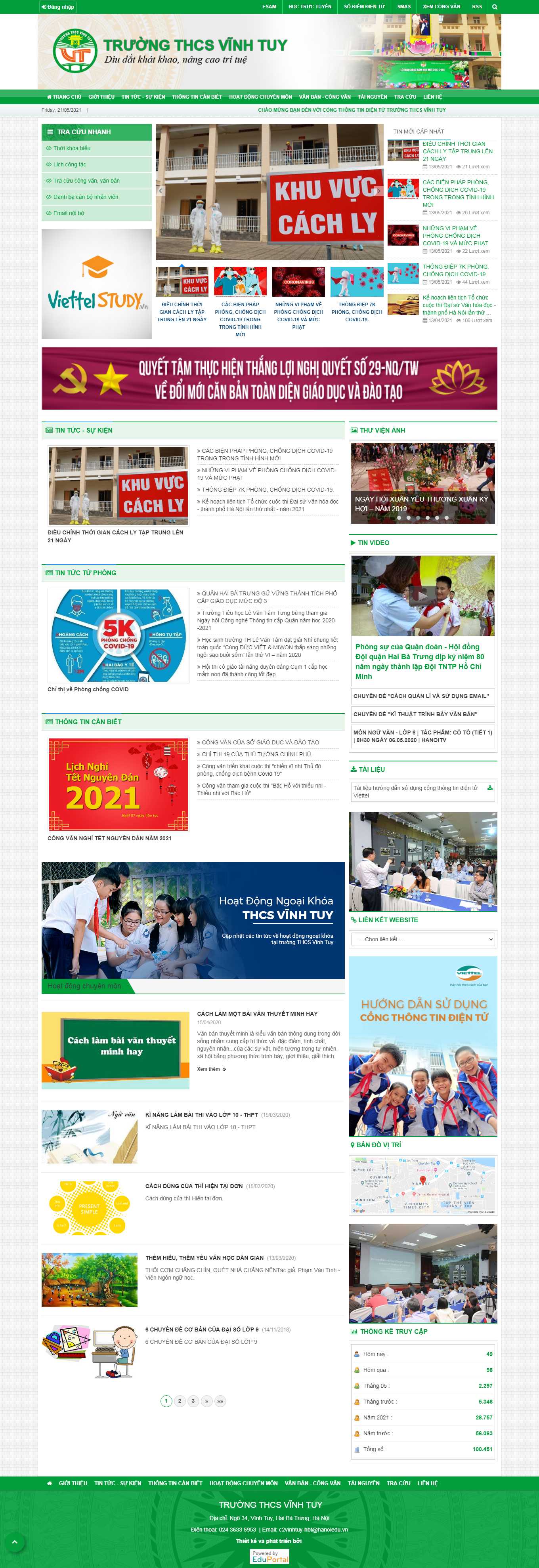 [thcsgiangvo-hn] Thiết kế Website Web trung học cơ sở - thcsvinhtuyhbteduvn