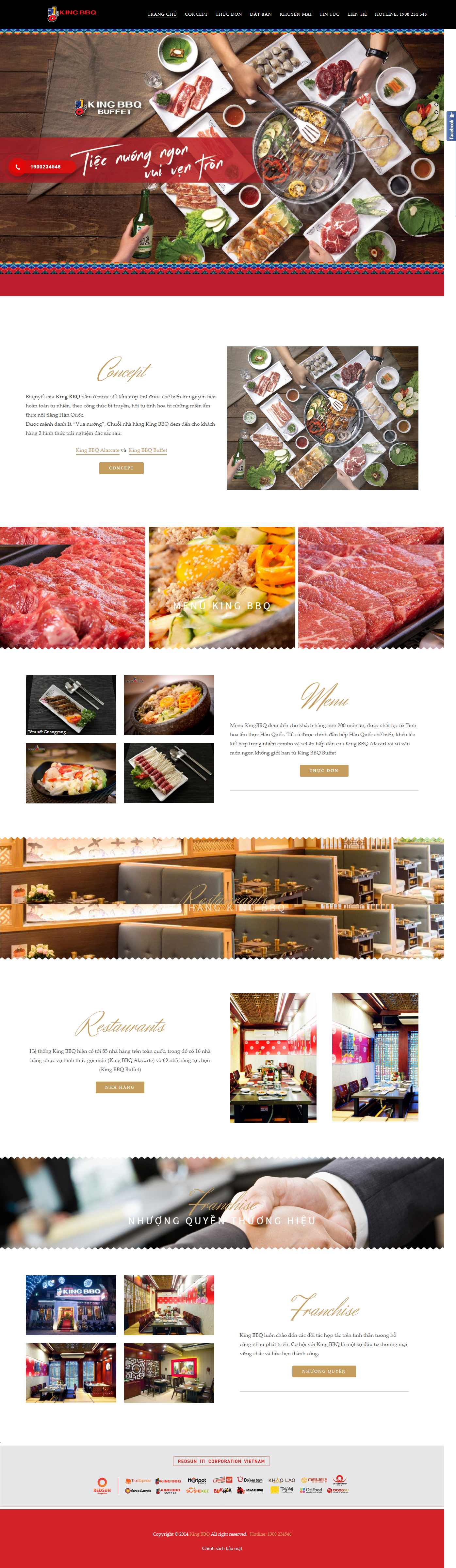 [adobibuffet] Thiết kế Website Web đặt tiệc buffet - kingbbqcomvn