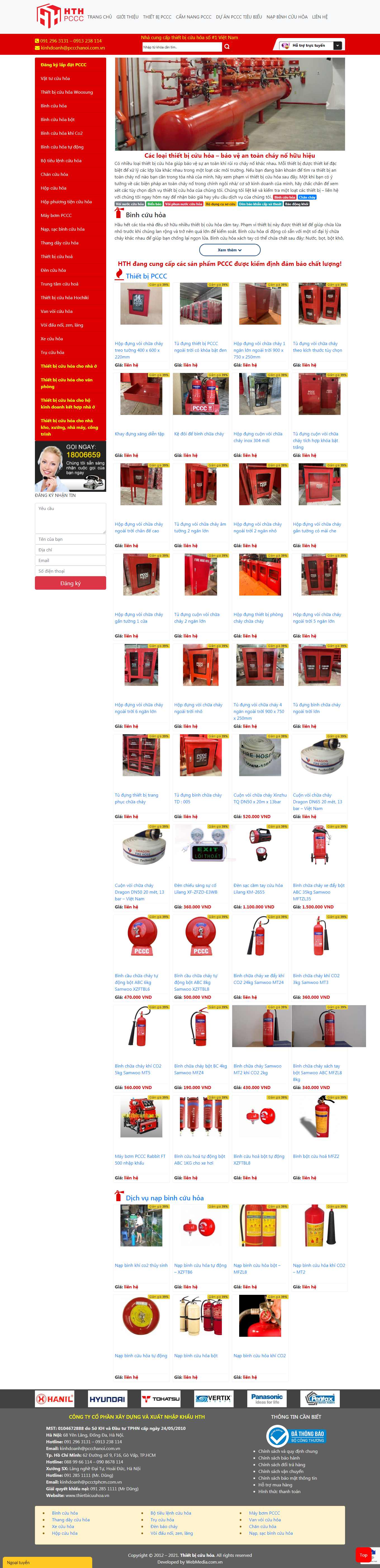 [pcccdhtvietnam] Thiết kế Website Web phòng cháy, chữa cháy - thietbicuuhoavn