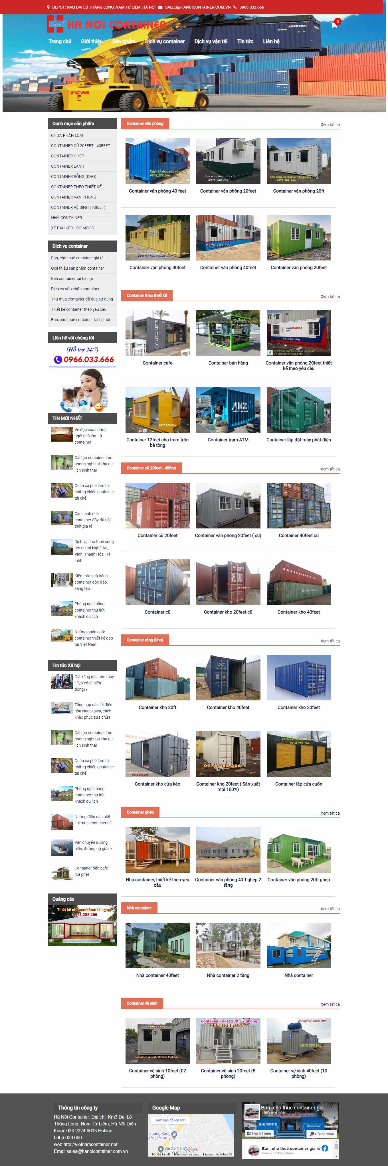 [containervanphong12h] Thiết kế Website Web mua bán container - vietnamcontainernet