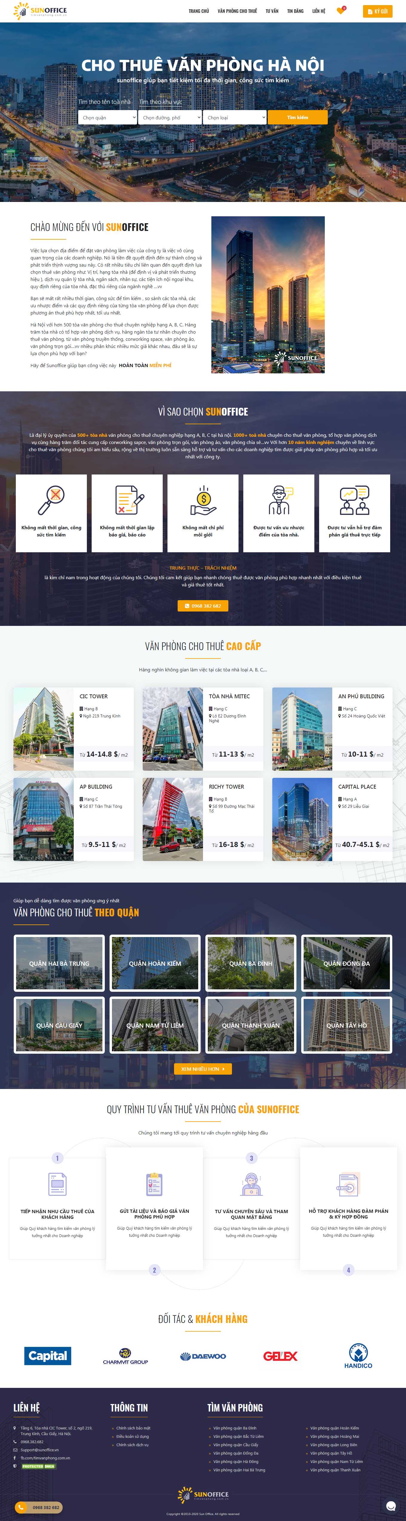 Thiết kế Website Web văn phòng chia sẻ - timvanphongcomvn