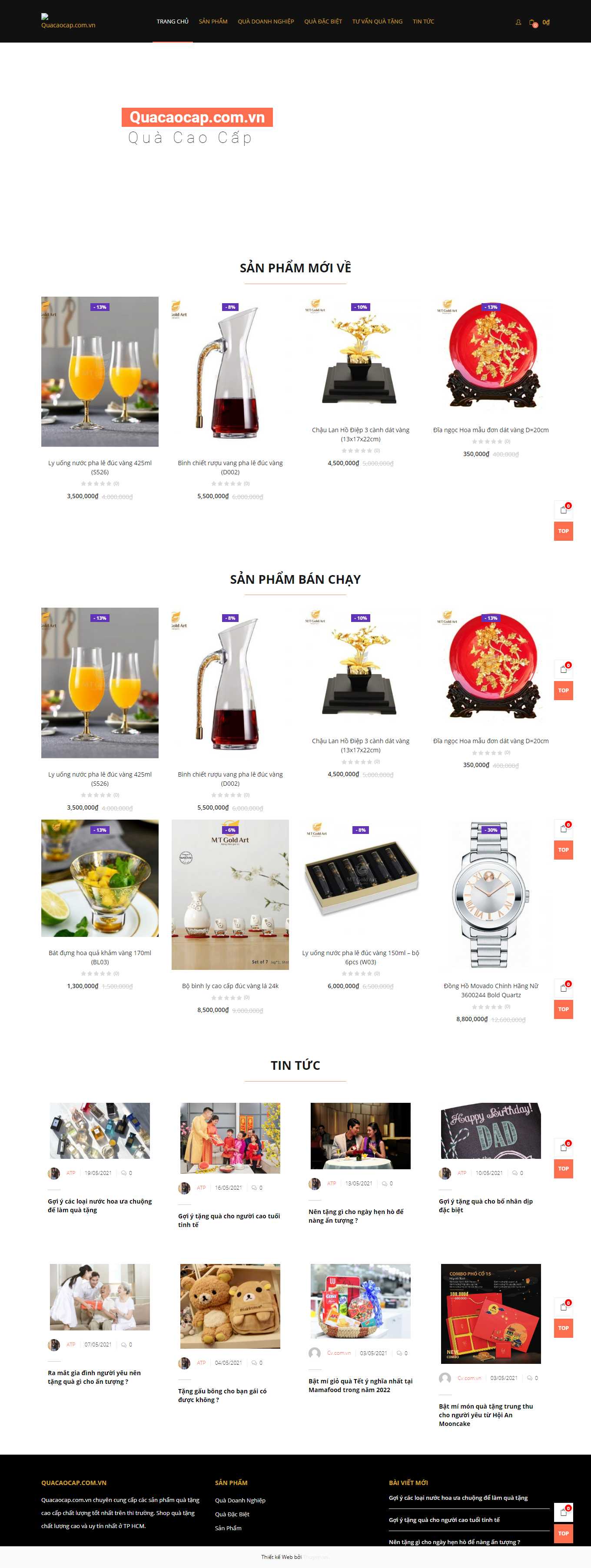 [dogomynghenguyengia] Thiết kế Website Web quà lưu niệm - quacaocapcomvn