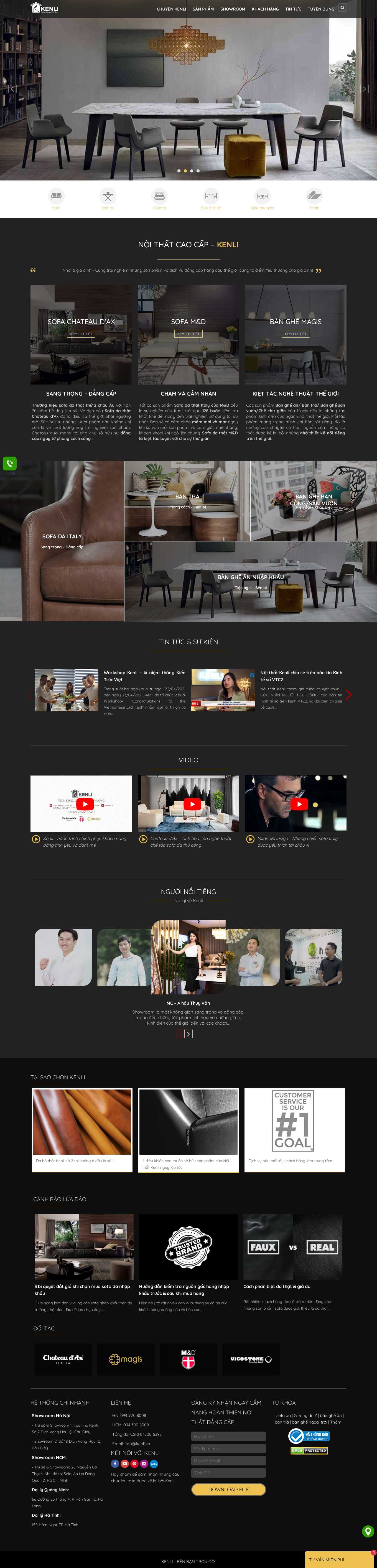 [sofagalaxy] Thiết kế Website Web sofa nhập khẩu - noithatkenlivn