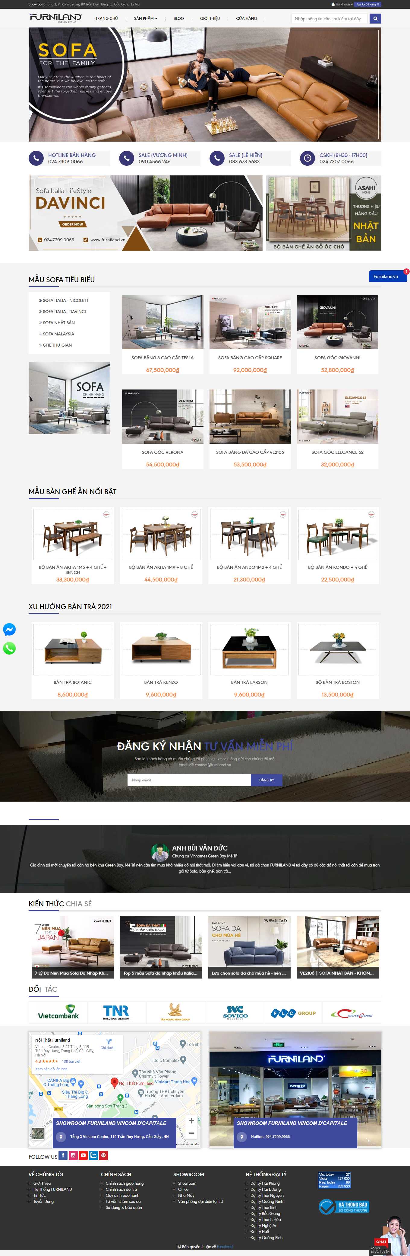 [sofagalaxy] Thiết kế Website Web sofa nhập khẩu - furnilandvn