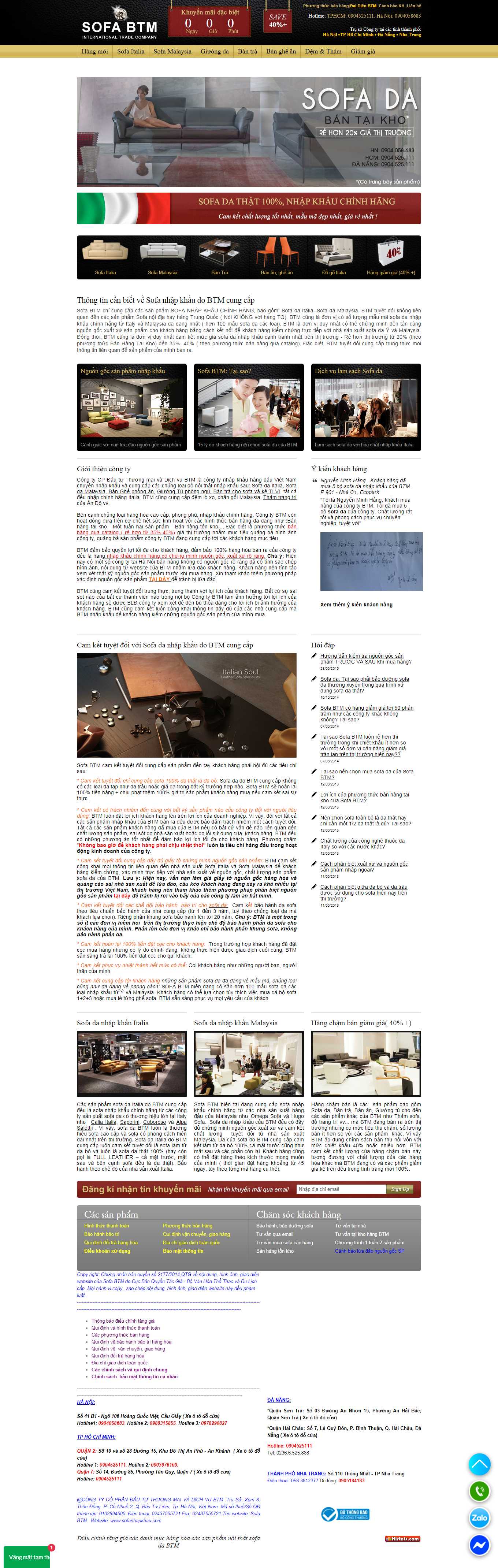 [sofagalaxy] Thiết kế Website Web sofa nhập khẩu - sofanhapkhaucom