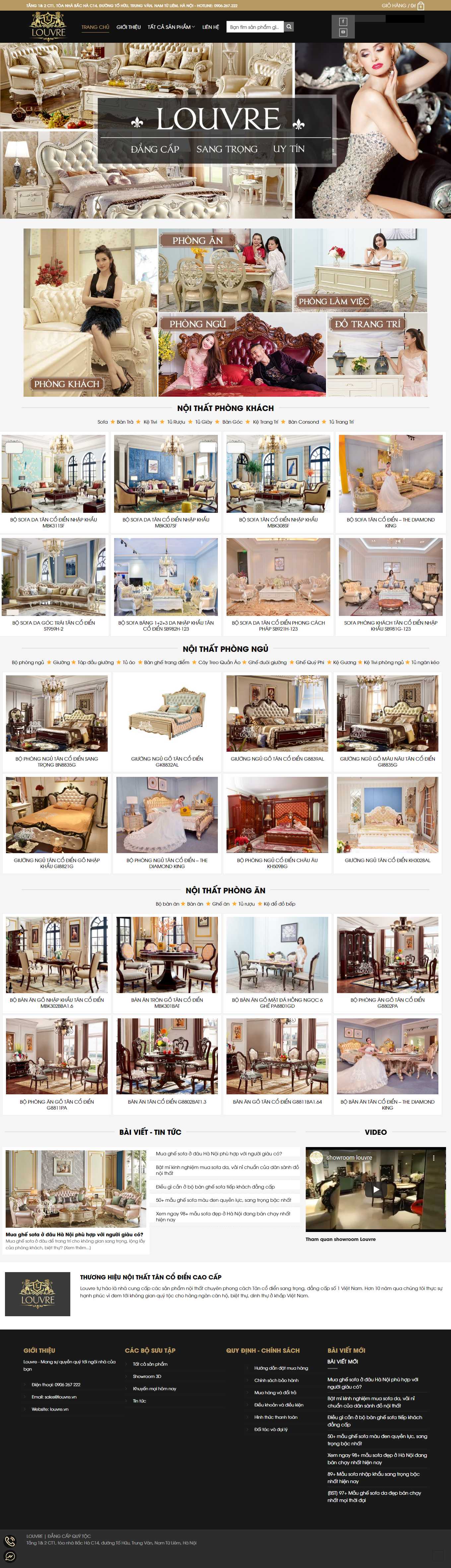 [sofagalaxy] Thiết kế Website Web sofa nhập khẩu - louvrevn