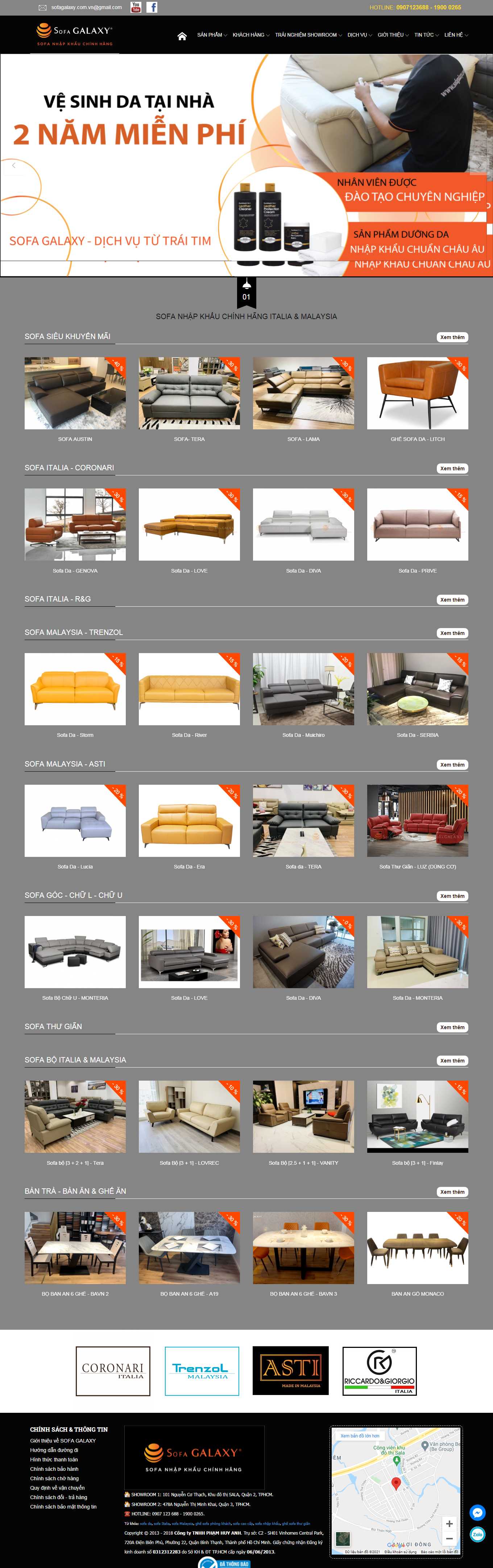 [sofagalaxy] Thiết kế Website Web sofa nhập khẩu - noithatgalaxycomvn