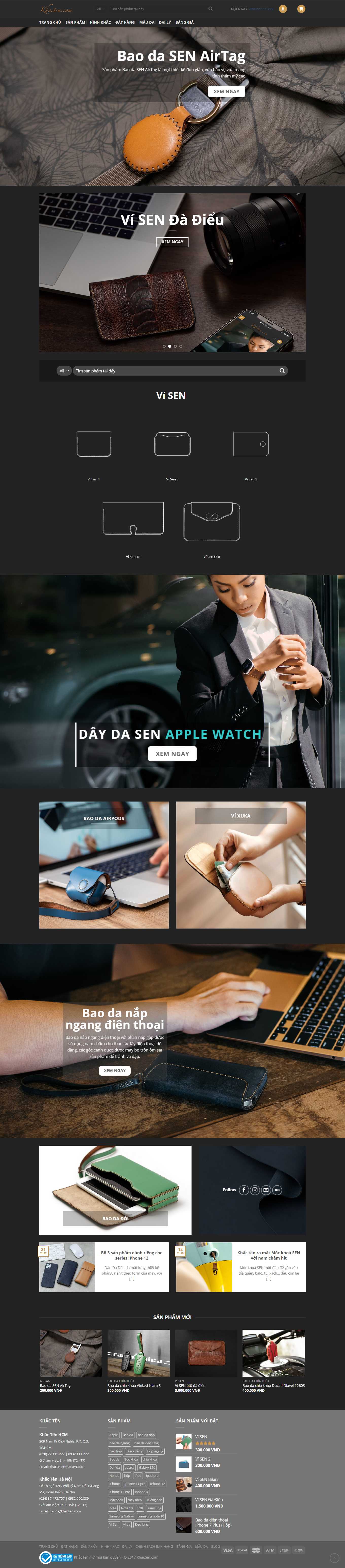 [techshark] Thiết kế Website Web bán ốp điện thoại - khactencom