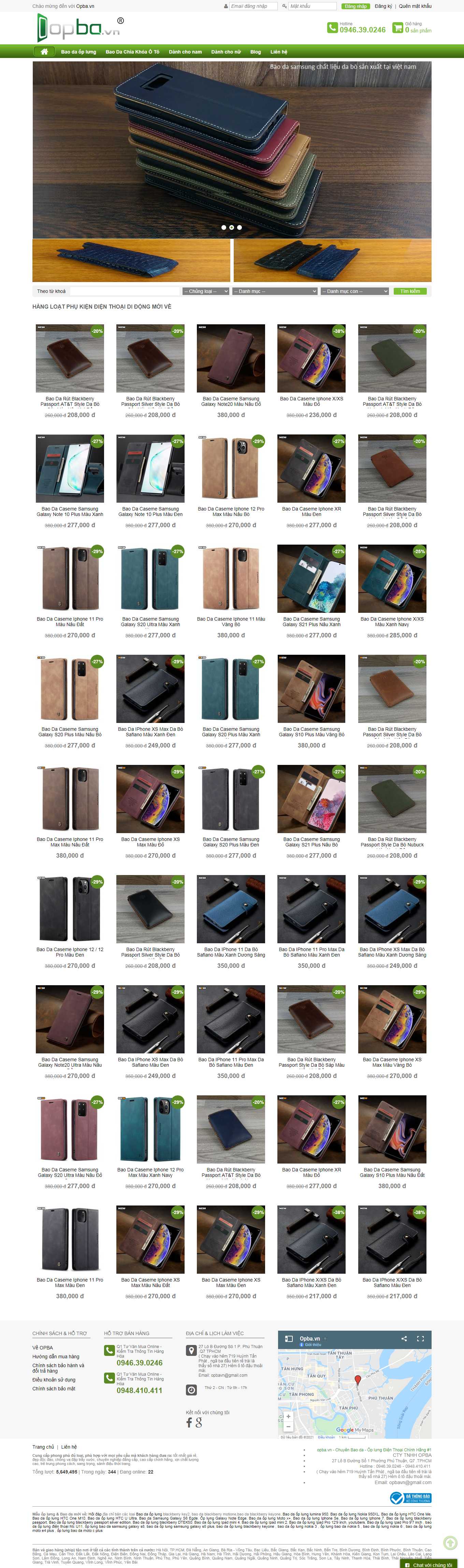 [techshark] Thiết kế Website Web bán ốp điện thoại - opbavn