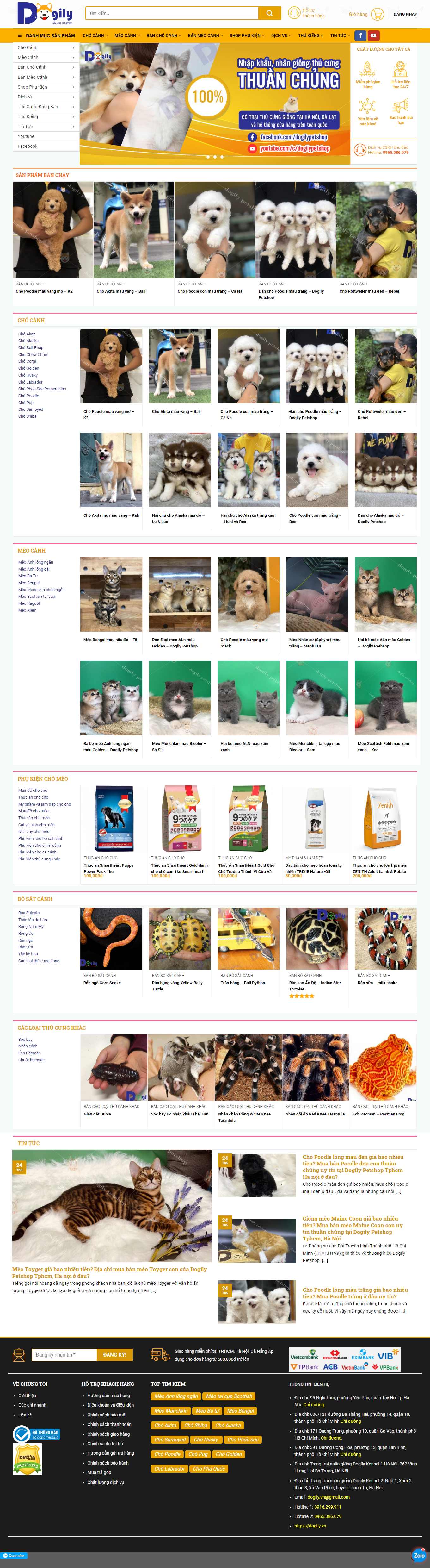 [hoisvcvn] Thiết kế Website Web bán chim cảnh - dogilyvn