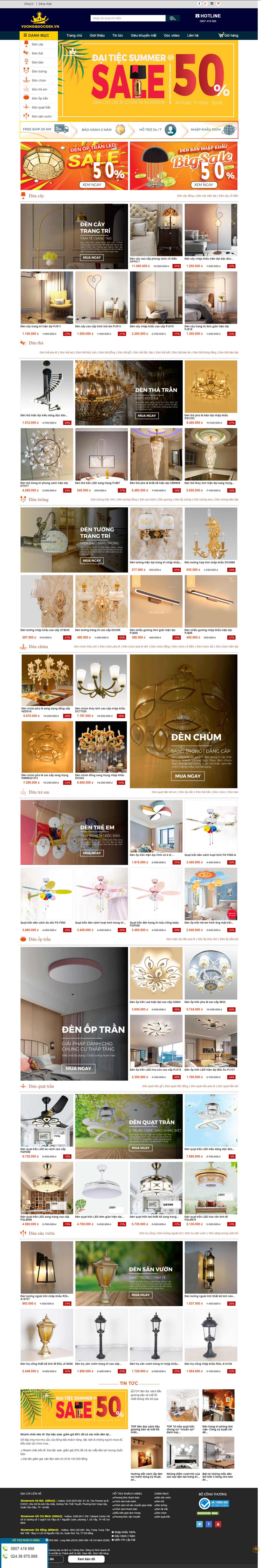 [quattranht] Thiết kế Website Web bán quạt trần - vuongquocdenvn