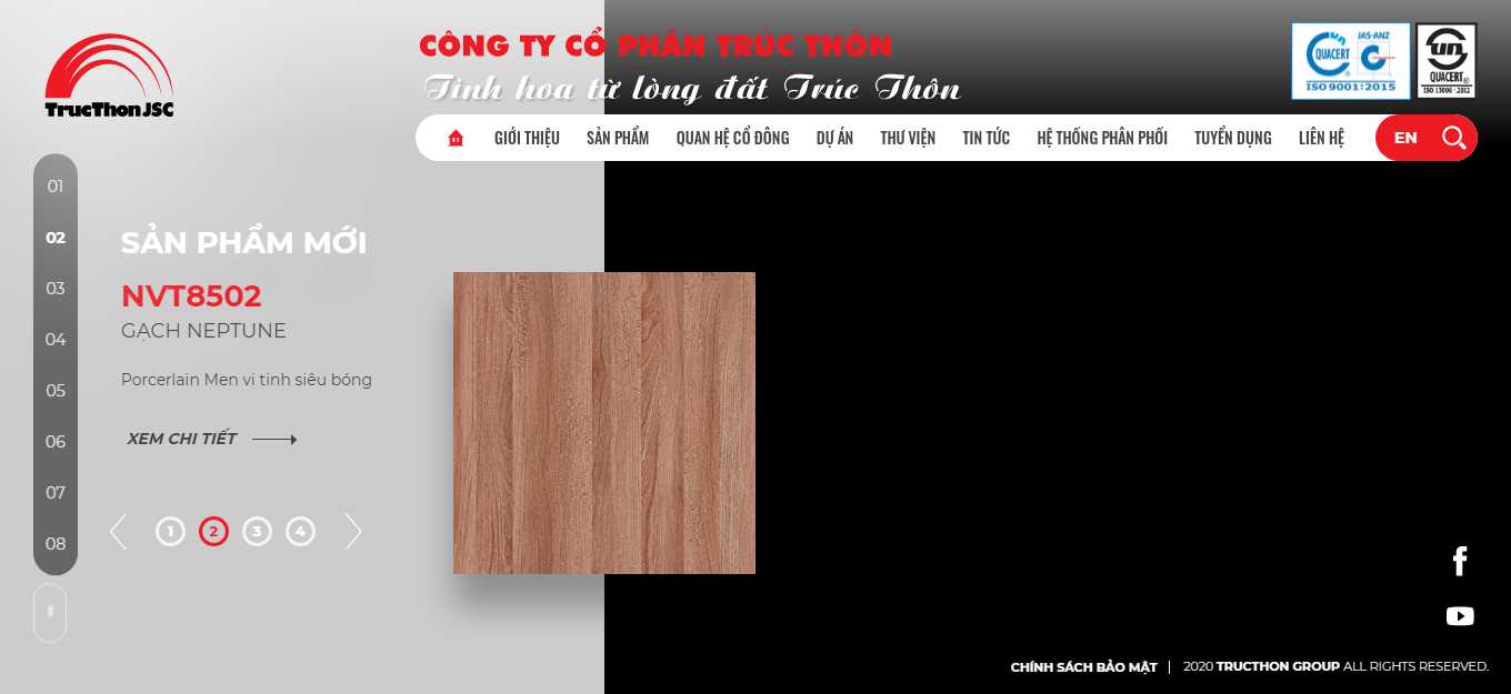 [amygrande] Thiết kế Website Web bán gạch ốp lát - tructhoncomvn
