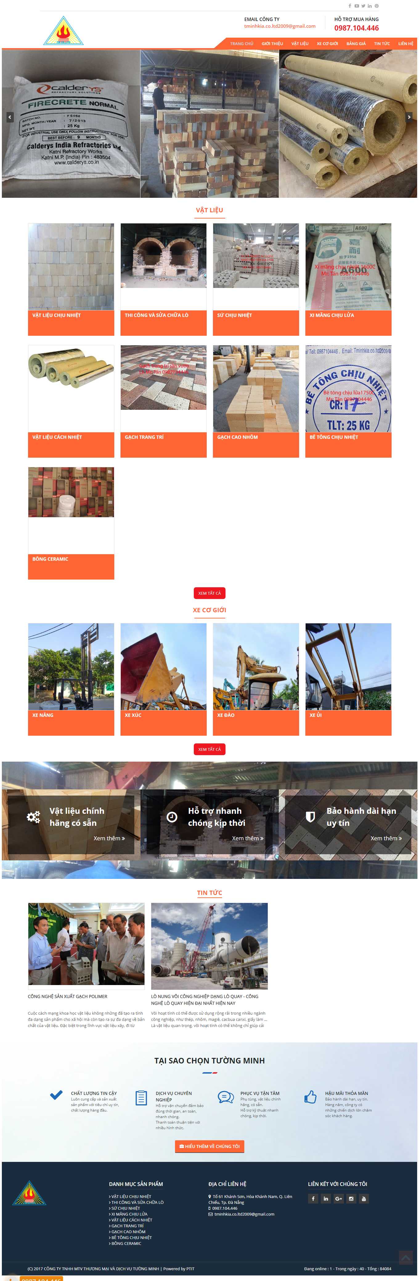 [amygrande] Thiết kế Website Web bán gạch ốp lát - vatlieuxaylomientrungcom