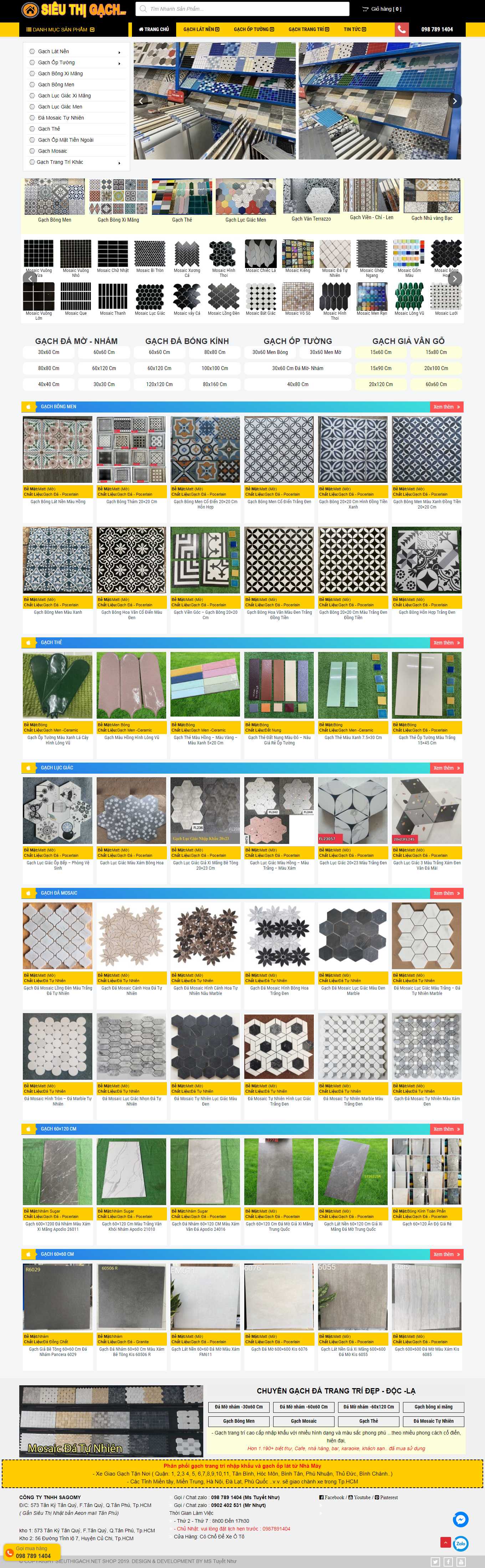 [amygrande] Thiết kế Website Web bán gạch ốp lát - sieuthigachnet