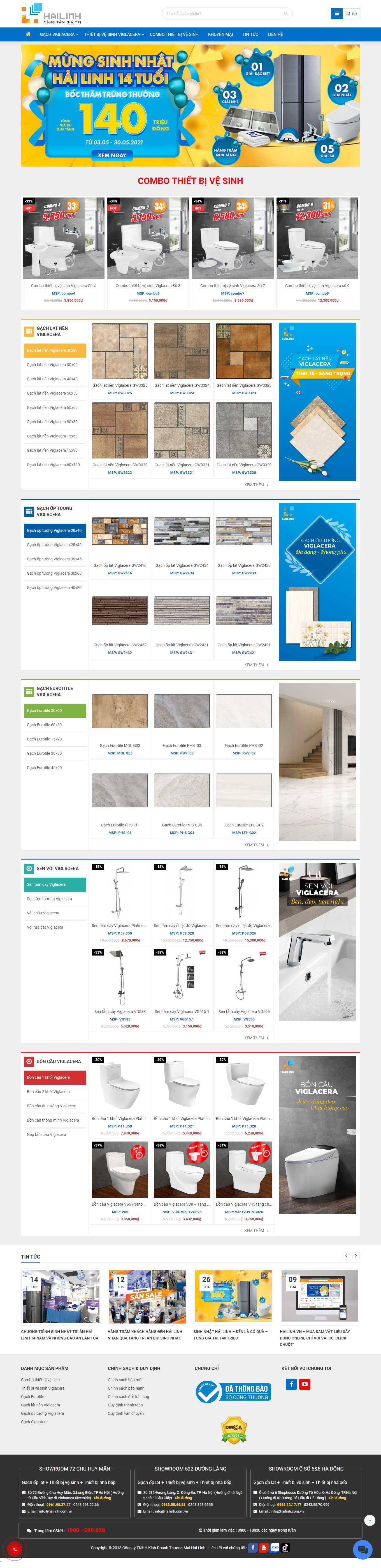 [amygrande] Thiết kế Website Web bán gạch ốp lát - showroomviglaceravn