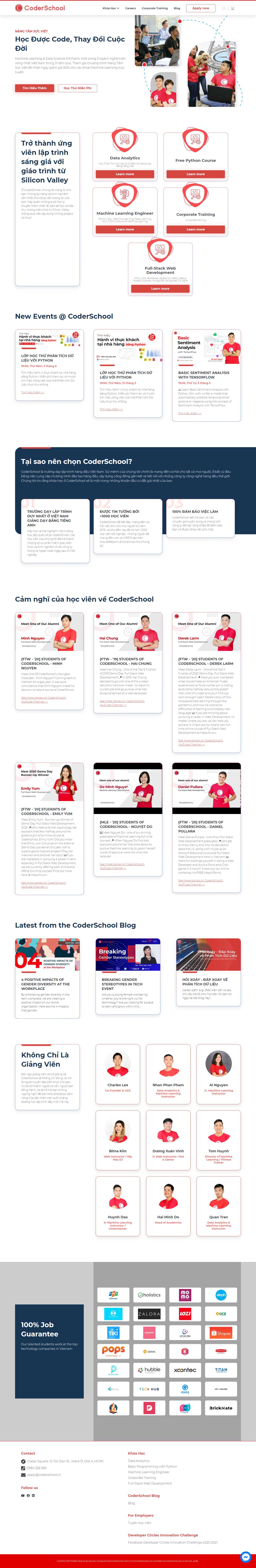 [york] Thiết kế Website Web bán khoá học online - wwwcoderschoolvn