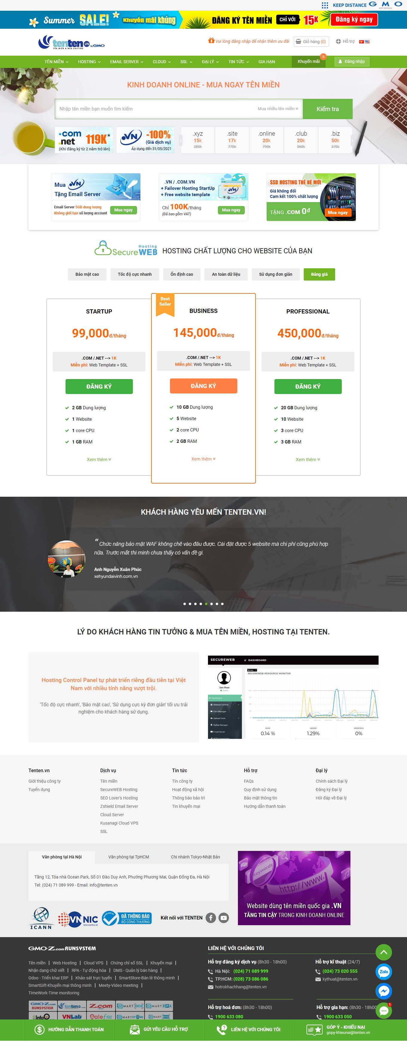 [inet] Thiết kế Website Web bán tên miền - tentenvn