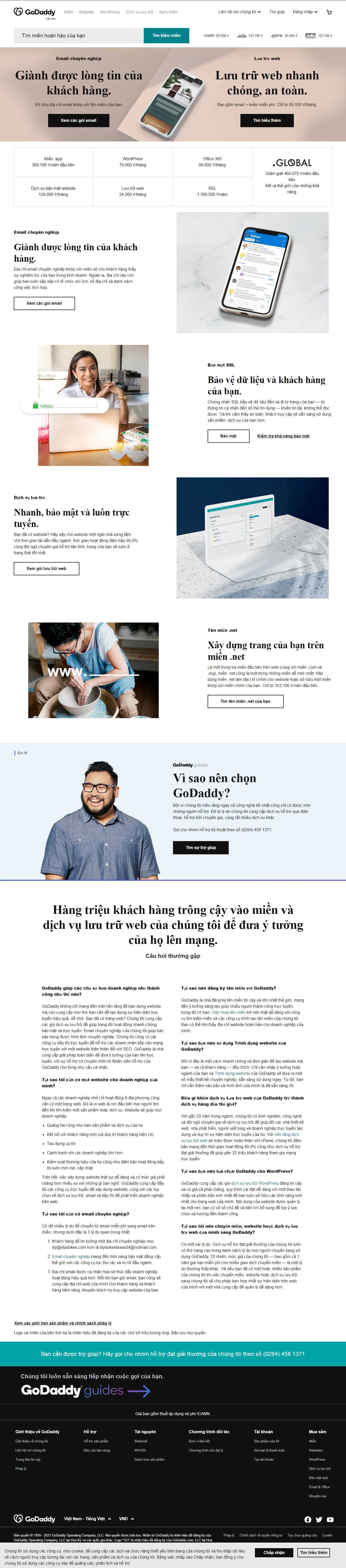 [inet] Thiết kế Website Web bán tên miền - vngodaddycom